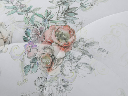 Постельное белье без пододеяльника с одеялом Sofi De Marko РЕНАТО хлопковый сатин V12 1,5 спальный, фото, фотография