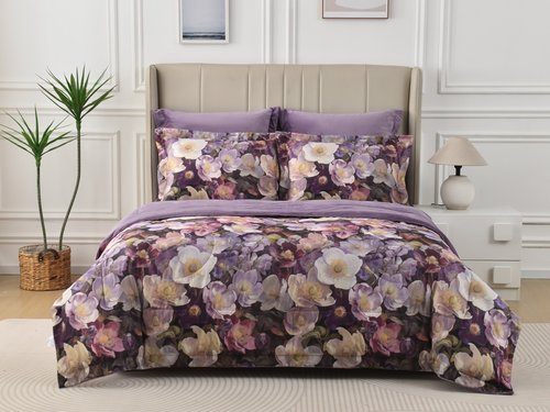 Постельное белье без пододеяльника с одеялом Sofi De Marko РЕНАТО хлопковый сатин V6 евро, фото, фотография