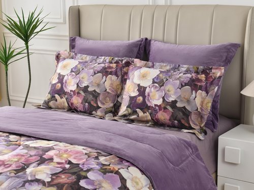 Постельное белье без пододеяльника с одеялом Sofi De Marko РЕНАТО хлопковый сатин V6 евро, фото, фотография