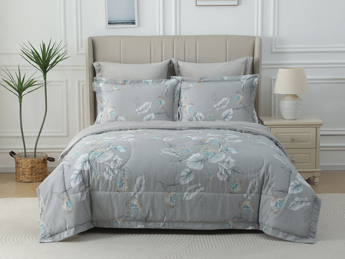 Постельное белье без пододеяльника с одеялом Sofi De Marko РЕНАТО хлопковый сатин V3 евро, фото, фотография