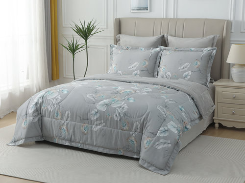 Постельное белье без пододеяльника с одеялом Sofi De Marko РЕНАТО хлопковый сатин V3 евро, фото, фотография