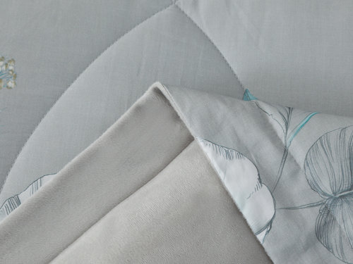 Постельное белье без пододеяльника с одеялом Sofi De Marko РЕНАТО хлопковый сатин V3 евро, фото, фотография