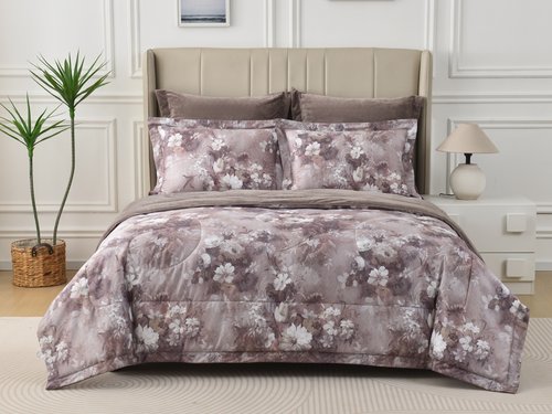 Постельное белье без пододеяльника с одеялом Sofi De Marko РЕНАТО хлопковый сатин V4 евро, фото, фотография