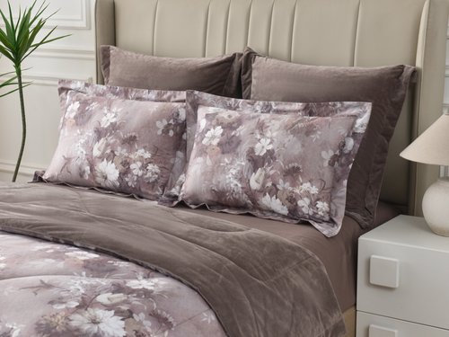 Постельное белье без пододеяльника с одеялом Sofi De Marko РЕНАТО хлопковый сатин V4 евро, фото, фотография