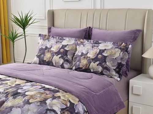 Постельное белье без пододеяльника с одеялом Sofi De Marko РЕНАТО хлопковый сатин V7 евро, фото, фотография