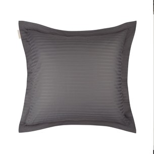 Наволочка с ушками 5 см Sofi De Marko МОНЕ хлопковый сатин антрацит 70х70