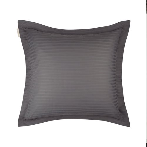 Наволочка с ушками 5 см Sofi De Marko МОНЕ хлопковый сатин антрацит 70х70, фото, фотография