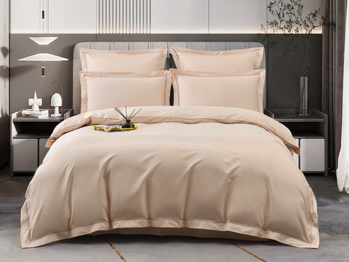 Постельное белье Sofi De Marko ИЗОЛЬДА хлопковый сатин делюкс карамельный евро, фото, фотография