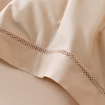 Постельное белье Sofi De Marko ИЗОЛЬДА хлопковый сатин делюкс карамельный евро, фото, фотография