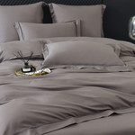 Постельное белье Sofi De Marko ИЗОЛЬДА хлопковый сатин делюкс кофейный евро, фото, фотография