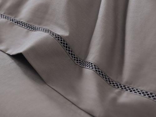 Постельное белье Sofi De Marko ИЗОЛЬДА хлопковый сатин делюкс кофейный евро, фото, фотография