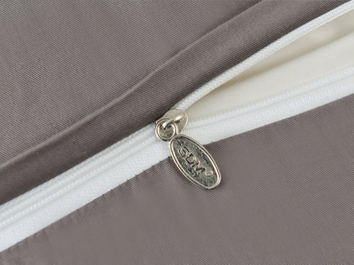 Постельное белье Sofi De Marko ИЗОЛЬДА хлопковый сатин делюкс кофейный евро, фото, фотография