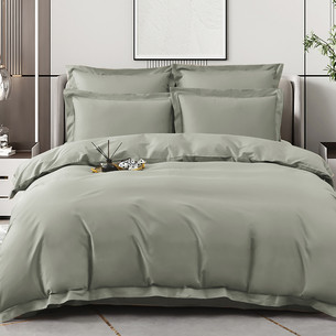 Постельное белье Sofi De Marko ИЗОЛЬДА хлопковый сатин делюкс оливковый евро