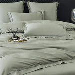 Постельное белье Sofi De Marko ИЗОЛЬДА хлопковый сатин делюкс оливковый евро, фото, фотография