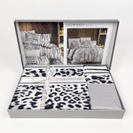 Постельное белье First Choice LEOPARD хлопковый сатин black евро, фото, фотография