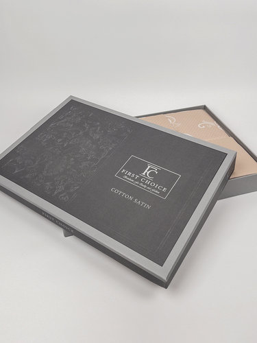 Постельное белье First Choice CARMINA хлопковый сатин cappuccino евро, фото, фотография