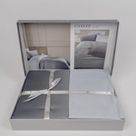 Постельное белье First Choice CAYLEE хлопковый сатин grey евро, фото, фотография