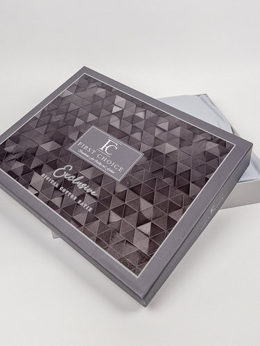 Постельное белье First Choice CAYLEE хлопковый сатин grey евро, фото, фотография