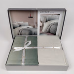 Постельное белье First Choice CAYLEE хлопковый сатин green евро, фото, фотография