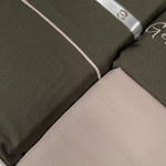 Постельное белье First Choice TIMELESS хлопковый сатин делюкс dark green евро, фото, фотография