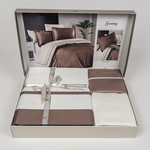 Постельное белье First Choice SERENITY хлопковый сатин делюкс mink & cream евро, фото, фотография