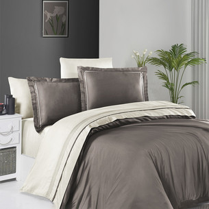 Постельное белье First Choice SERENITY хлопковый сатин делюкс mink & cream евро