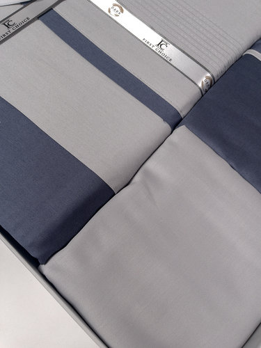 Постельное белье First Choice SERENITY хлопковый сатин делюкс denim & grey евро, фото, фотография