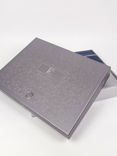 Постельное белье First Choice SERENITY хлопковый сатин делюкс denim & grey евро, фото, фотография