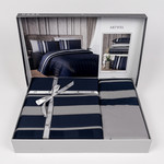 Постельное белье First Choice ARTWEL хлопковый сатин делюкс navy blue евро, фото, фотография