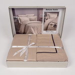 Постельное белье First Choice NOVEL LINE хлопковый сатин делюкс cappuccino евро, фото, фотография