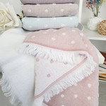 Набор кухонных полотенец 40х60 см (4 шт.) Tivolyo Home DOTTY хлопок бежевый, фото, фотография