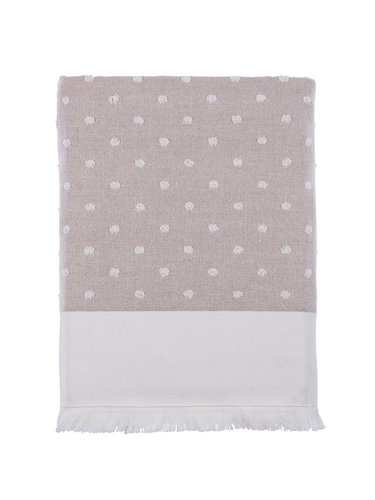 Набор кухонных полотенец 40х60 см (4 шт.) Tivolyo Home DOTTY хлопок бежевый, фото, фотография