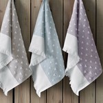 Набор кухонных полотенец 40х60 см (4 шт.) Tivolyo Home HEARTS хлопок бежевый, фото, фотография