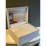 Махровая простынь-покрывало для укрывания Tivolyo Home CASERTA хлопок бежевый 220х240, фото, фотография