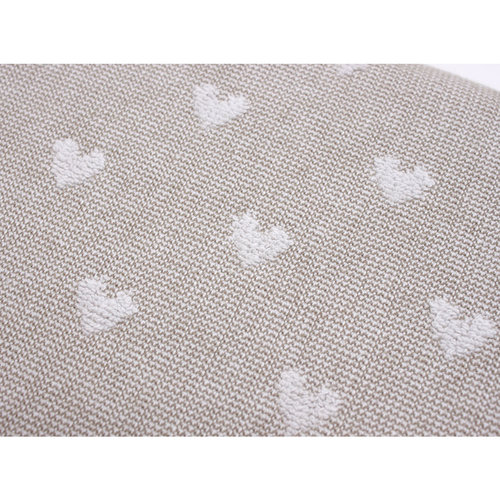 Набор кухонных полотенец 40х60 см (4 шт.) Tivolyo Home HEARTS хлопок бежевый, фото, фотография