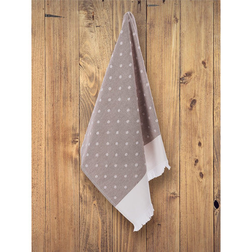 Набор кухонных полотенец 40х60 см (4 шт.) Tivolyo Home DOTTY хлопок бежевый, фото, фотография