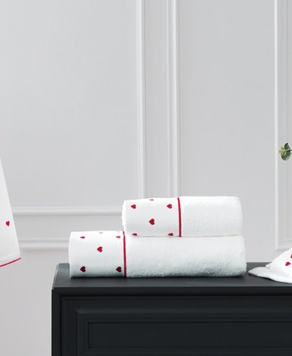 Полотенце для ванной Tivolyo Home TIAMO хлопковая махра красный 75х150, фото, фотография