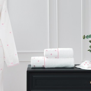 Полотенце для ванной Tivolyo Home TIAMO хлопковая махра розовый 50х100