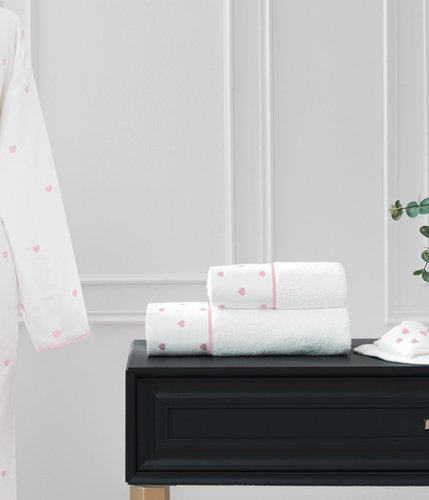 Полотенце для ванной Tivolyo Home TIAMO хлопковая махра розовый 50х100, фото, фотография