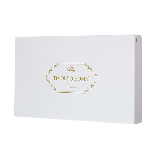 Постельное белье Tivolyo Home LINERA сатин делюкс бежевый евро, фото, фотография