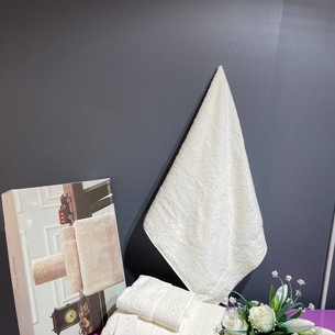 Набор полотенец для ванной 3 пр. Maison Dor NATURELLA хлопковая махра кремовый