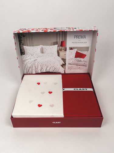 Постельное белье Clasy PREMA хлопковый ранфорс V1 евро, фото, фотография