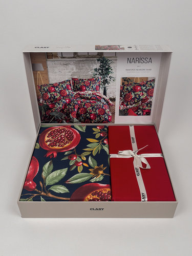 Постельное белье Clasy NARISSA хлопковый ранфорс V1 евро, фото, фотография