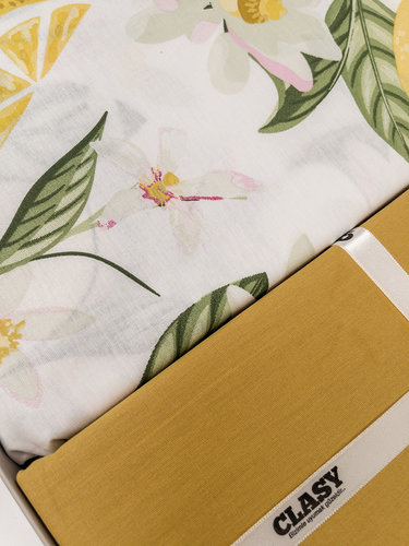 Постельное белье Clasy LIME хлопковый ранфорс V1 евро, фото, фотография