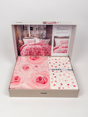 Постельное белье Clasy ROMANS хлопковый ранфорс V1 евро, фото, фотография