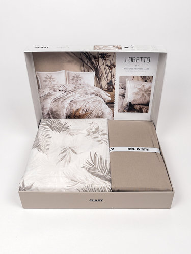Постельное белье Clasy LORETTO хлопковый ранфорс V1 евро, фото, фотография