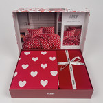 Постельное белье Clasy AMOR хлопковый ранфорс V1 евро, фото, фотография