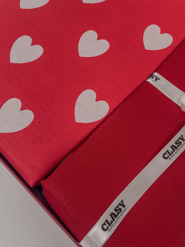 Постельное белье Clasy AMOR хлопковый ранфорс V1 евро, фото, фотография