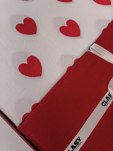 Постельное белье Clasy AMOR хлопковый ранфорс V2 евро, фото, фотография