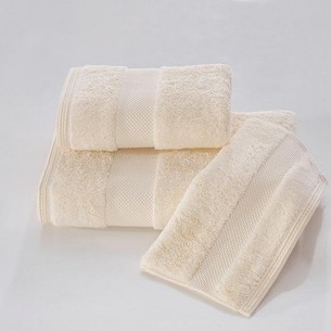 Набор полотенец для ванной 2 пр. Soft Cotton DELUXE хлопковая махра экрю